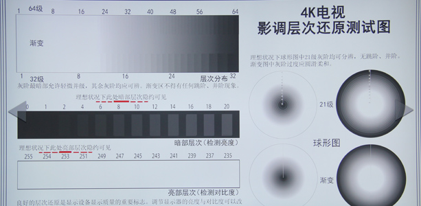 创维49E710U 4K电视影调层次还原测试图